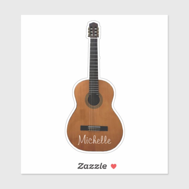 Musical Acoustic Guitar Aufkleber (Blatt)