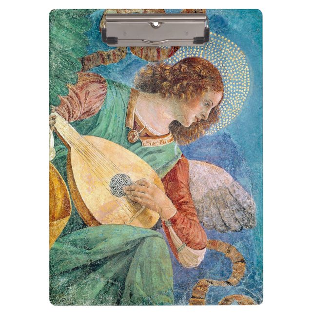 Musical angel playing guitar klemmbrett (Vorderseite)