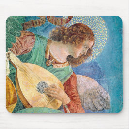 Musical angel playing guitar mousepad