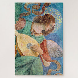 Musical angel playing guitar puzzle