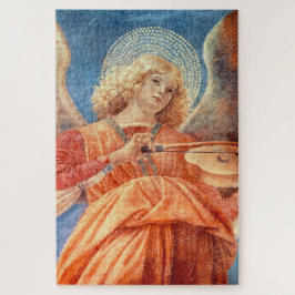 Musical angel playing the violin fresco puzzle