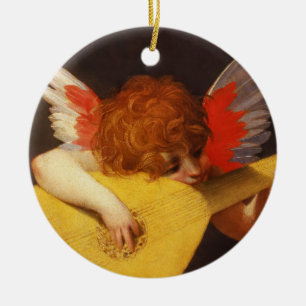 Musical Angel Vintag Keramik Ornament
