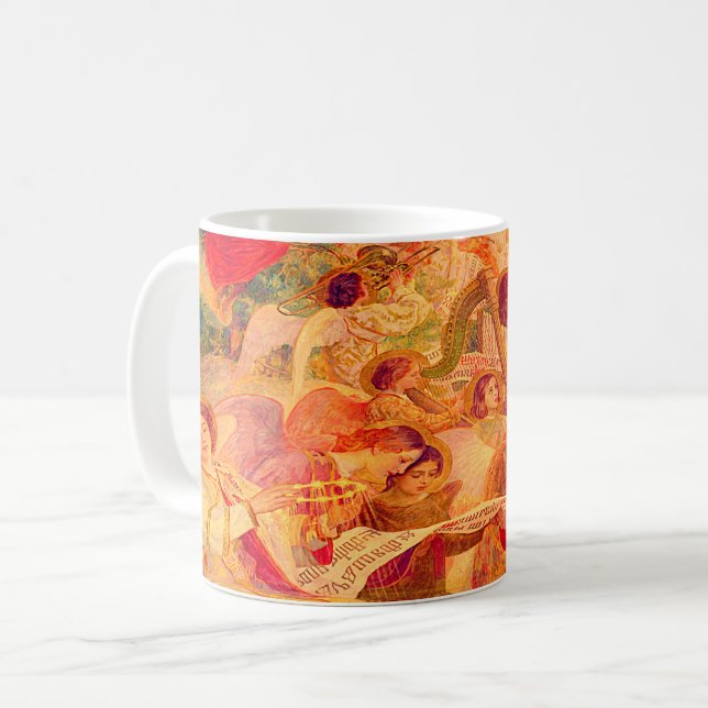Musical Angels Coffee Tasse (Vorderseite Links)