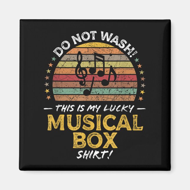 Musical Box Funny Quote Graphic Magnet (Vorne)
