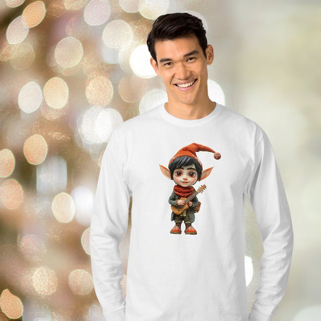 Musical Boy Christmas Elf Men's T-Shirt (Von Creator hochgeladen)