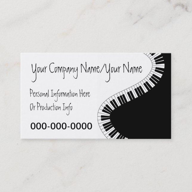 Musical Business Card Visitenkarte (Vorderseite)