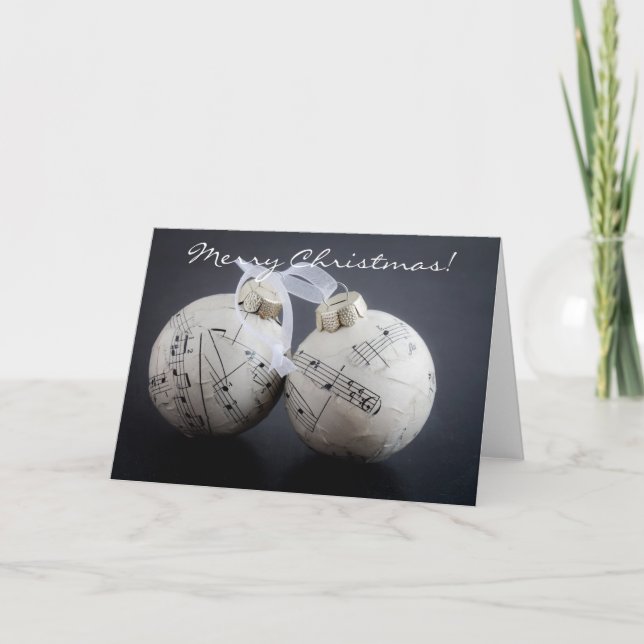 Musical Christmas Feiertagskarte (Vorderseite)