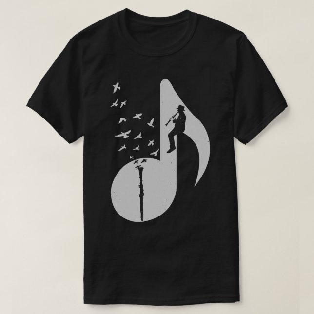 Musical Clarinet T-Shirt (Design vorne)