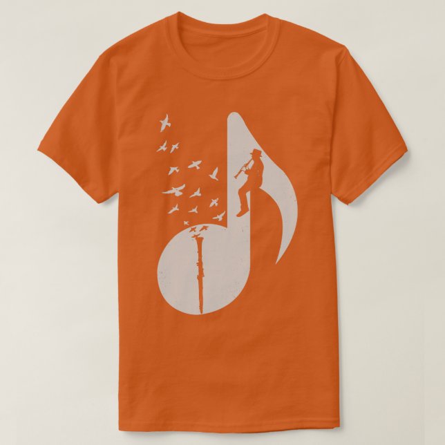 Musical Clarinet T-Shirt (Design vorne)