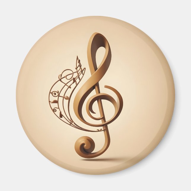 Musical Clef Note Magnet (Vorne)