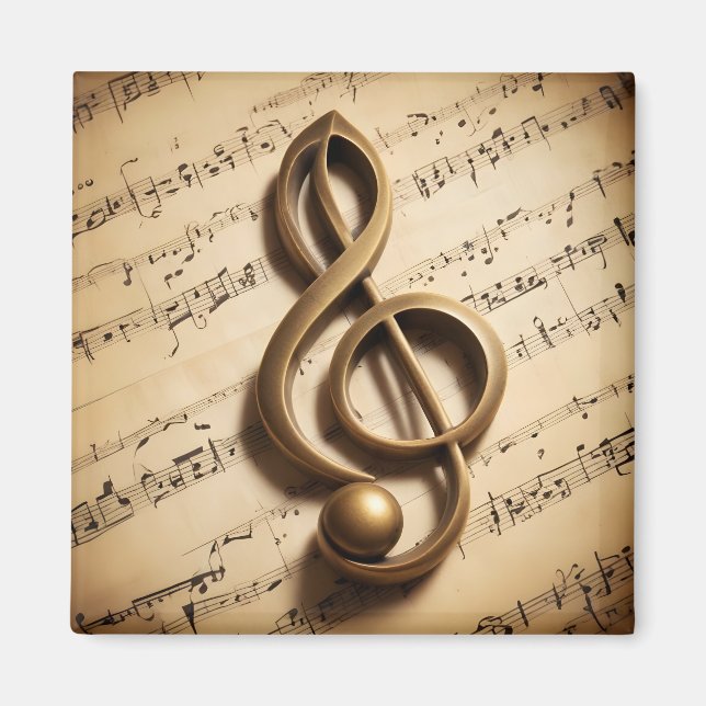 Musical Clef Note Magnet (Vorne)