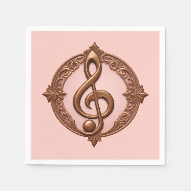 Musical Clef Note Serviette (Vorderseite)