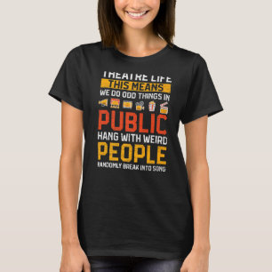 Musical Drama Theater Schauspielerin Premium T-Shirt