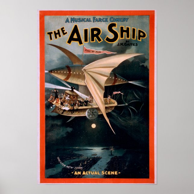 Musical Farce Comedy, das Air Ship Theater Poster (Vorne)