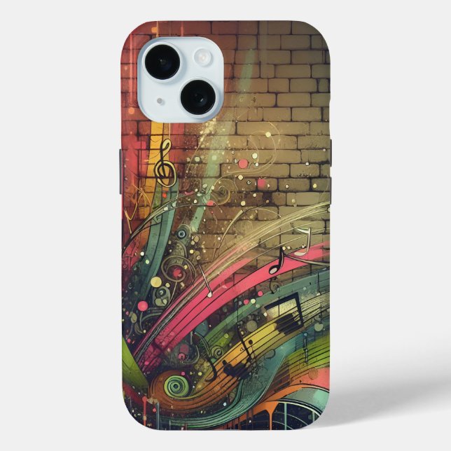 Musical Graffiti Case-Mate iPhone Hülle (Rückseite)