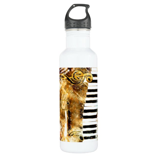 Musical Grunge Trinkflasche (Vorderseite)