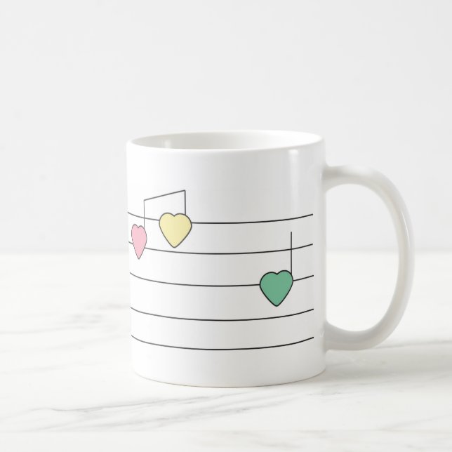 Musical Hearts Tasse (Rechts)