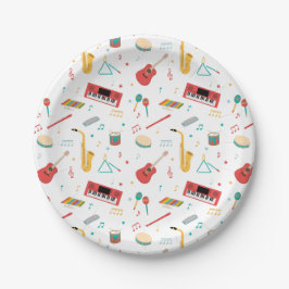 Musical Instruments Music Theme Pattern Pappteller