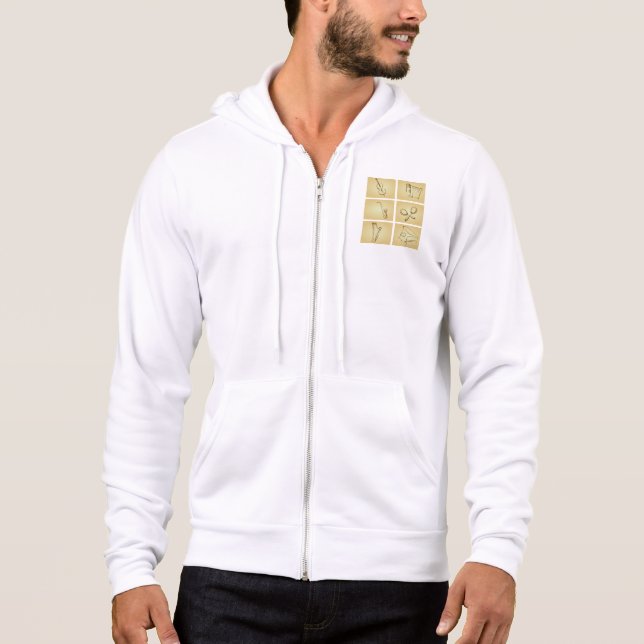 Musical Instruments Sketch Hoodie (Vorderseite)