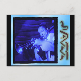Musical Interludes: Vintag Jazz Postkarte