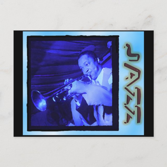 Musical Interludes: Vintag Jazz Postkarte (Vorderseite)