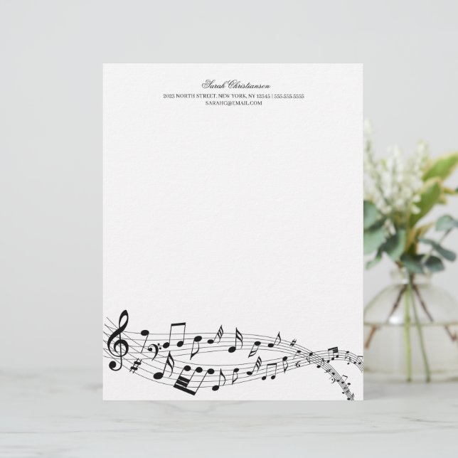Musical Letterhead Briefbogen (Stehend Vorderseite)