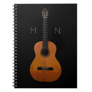Musical Monogram Notebook Notizblock