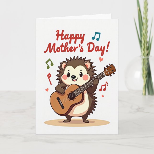 Musical Mothers Day Critter Card Karte (Vorderseite)