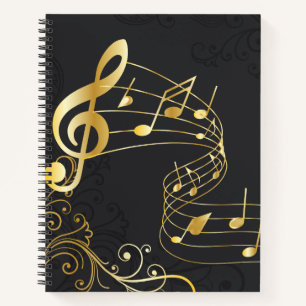 Musical Note Luxury Royal Design Notizbuch