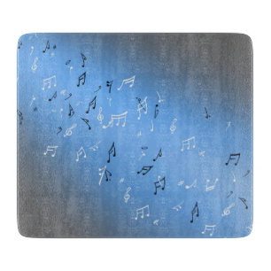 Musical Notes Blue Moon Schneidebrett