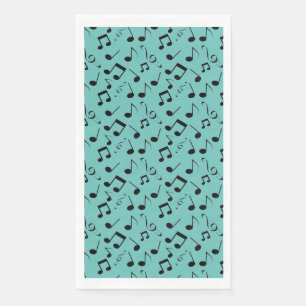 Musical Notes Design Gästetuch Napkins Serviette