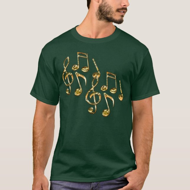 Musical Notes Music Lover T - Shirt (Vorderseite)