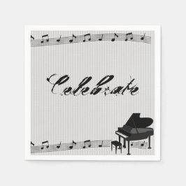 Musical Notes Napkins Serviette