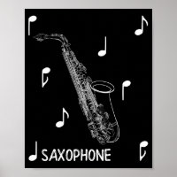 Musical Notes Saxophon