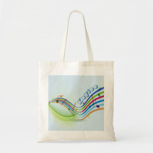 Musical Notes Tote Bag Tragetasche
