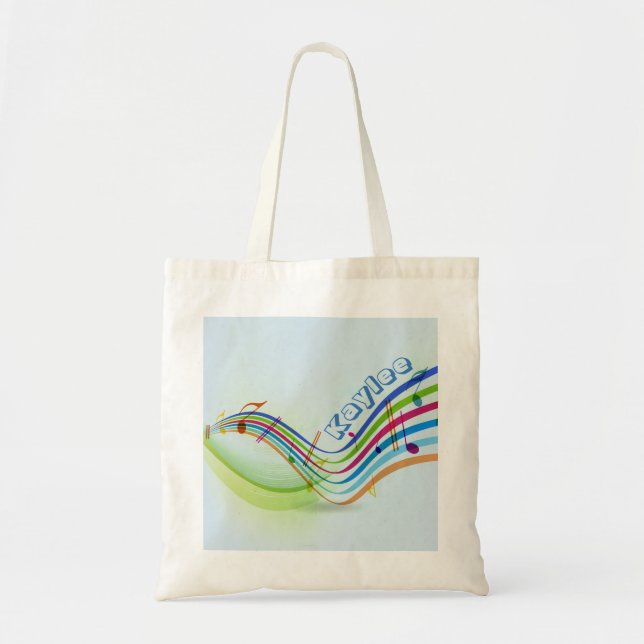 Musical Notes Tote Bag Tragetasche (Vorne)