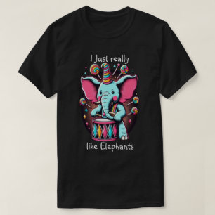 Musical Pachyderm Ich mag Elefanten wirklich T-Shirt