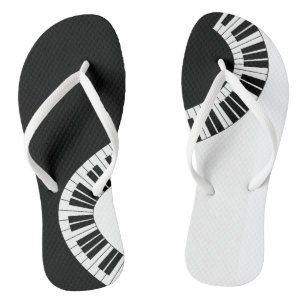 Musical Piano Keyboard Music Teacher Singer Flip Flops