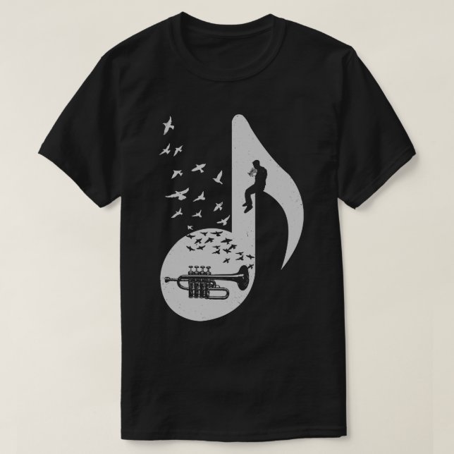 Musical Piccolo Trumpet T-Shirt (Design vorne)