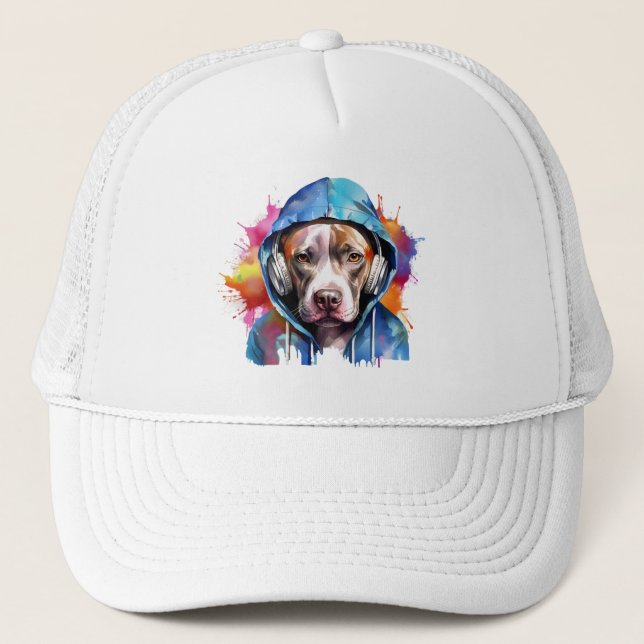 Musical Pitbull Truckerkappe (Vorderseite)
