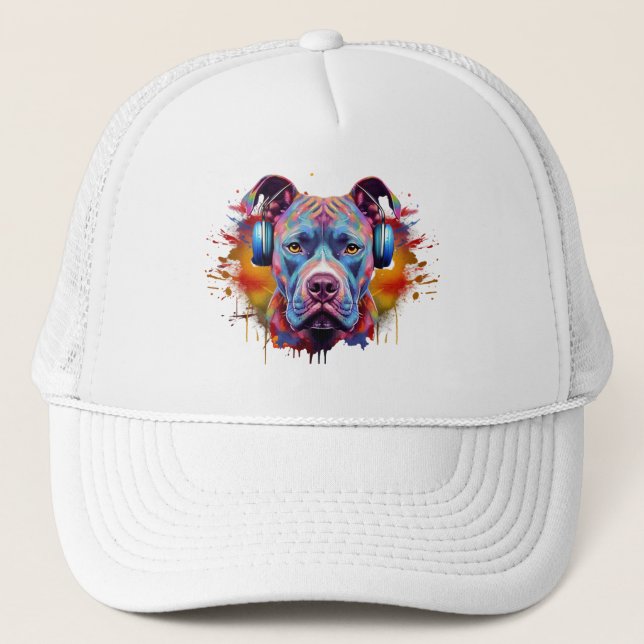 Musical Pitbull Truckerkappe (Vorderseite)