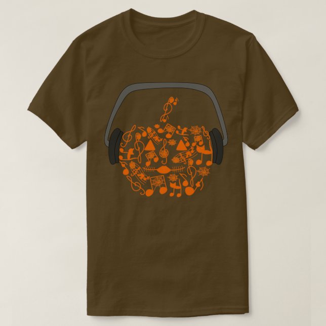 Musical Pumpkin Orange T-Shirt (Design vorne)