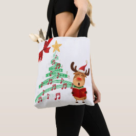 Musical Rentier & Christmas Tree zweiseitig