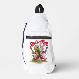 Musical Reptile and Hare Rock Out Roll Crossbody Bag