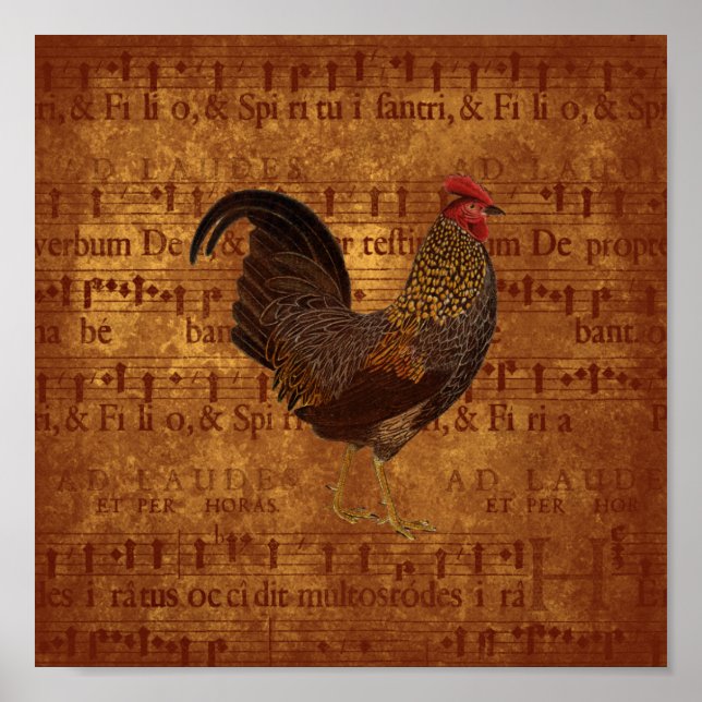 Musical Rooster Poster (Vorne)