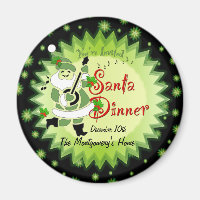 Musical Santa Elf Weihnachts-Abendessen Einladung 