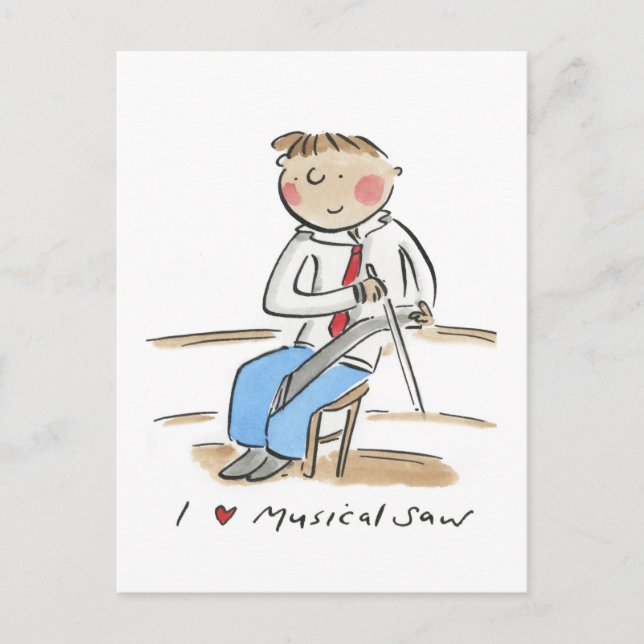Musical Saw Postkarte (Vorderseite)