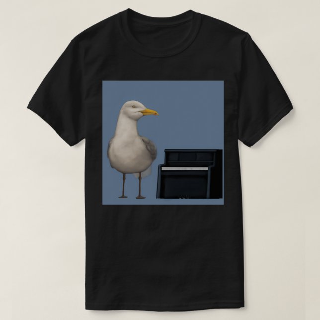Musical Seagull T-Shirt (Design vorne)