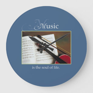 Musical Strings, The Soul of Life, Traditional Große Wanduhr