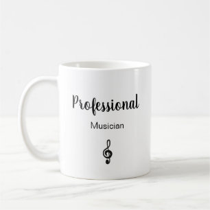 Musical Symbol Musician Schwarz-weiß Kaffeetasse